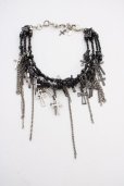 画像1: gunda / JUNK HEAVEN DIE BRACELET/Spinel  ブラックｘシルバー T-25-07-17-034-gu-ac-YM-ZT (1)