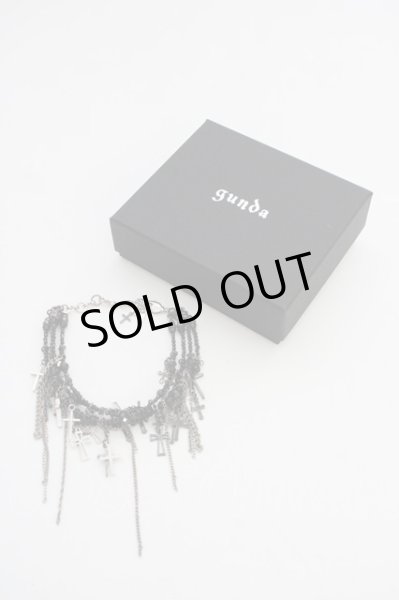 画像2: gunda / JUNK HEAVEN DIE BRACELET/Spinel  ブラックｘシルバー T-25-07-17-034-gu-ac-YM-ZT191 (2)