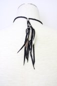 画像2: KMRii / TRAPNEST 復刻別注 Labradorite Necklace ネックレス  ブラックｘラブラドライト T-25-07-17-035-KM-ac-YM-ZT (2)