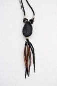 画像4: KMRii / TRAPNEST 復刻別注 Labradorite Necklace ネックレス  ブラックｘラブラドライト T-25-07-17-035-KM-ac-YM-ZT (4)