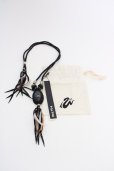 画像5: KMRii / TRAPNEST 復刻別注 Labradorite Necklace ネックレス  ブラックｘラブラドライト T-25-07-17-035-KM-ac-YM-ZT (5)