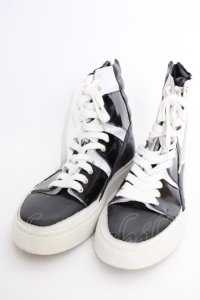 CIVARIZE / バックZIPハイカットスニーカー 42（約27cm) ブラックｘホワイト T-25-07-17-038-CI-sho-YM-ZT