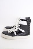 画像3: CIVARIZE / バックZIPハイカットスニーカー 42（約27cm) ブラックｘホワイト T-25-07-17-038-CI-sho-YM-ZT