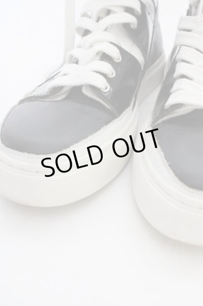 画像5: CIVARIZE / バックZIPハイカットスニーカー 42（約27cm) ブラックｘホワイト T-25-07-17-038-CI-sho-YM-ZT (5)