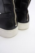 画像6: CIVARIZE / バックZIPハイカットスニーカー 42（約27cm) ブラックｘホワイト T-25-07-17-038-CI-sho-YM-ZT