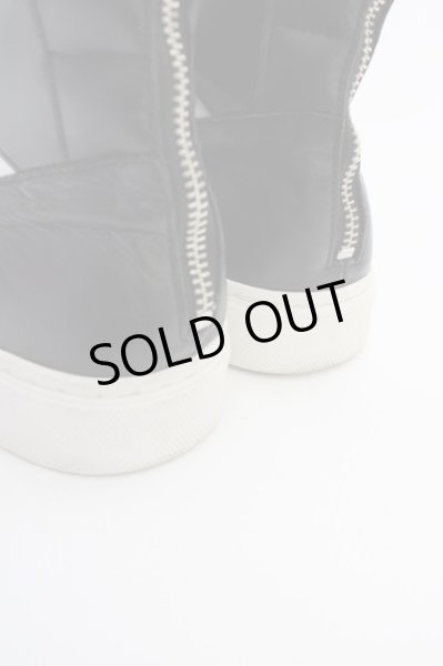 画像6: CIVARIZE / バックZIPハイカットスニーカー 42（約27cm) ブラックｘホワイト T-25-07-17-038-CI-sho-YM-ZT (6)