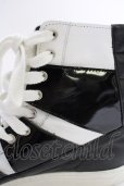 画像7: CIVARIZE / バックZIPハイカットスニーカー 42（約27cm) ブラックｘホワイト T-25-07-17-038-CI-sho-YM-ZT