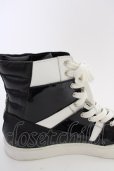 画像8: CIVARIZE / バックZIPハイカットスニーカー 42（約27cm) ブラックｘホワイト T-25-07-17-038-CI-sho-YM-ZT