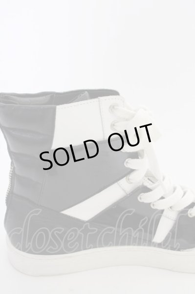 画像8: CIVARIZE / バックZIPハイカットスニーカー 42（約27cm) ブラックｘホワイト T-25-07-17-038-CI-sho-YM-ZT (8)