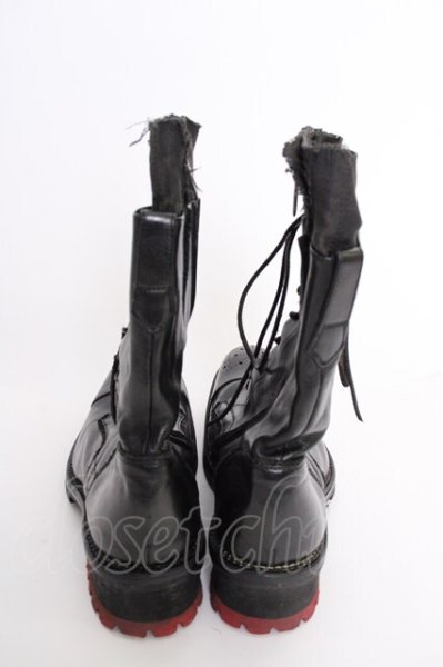 画像2: Hiromu Takahara / レースアップレイヤードブーツ 42（約28） ブラック T-25-07-17-039-Hi-sho-YM-ZT-S008 (2)