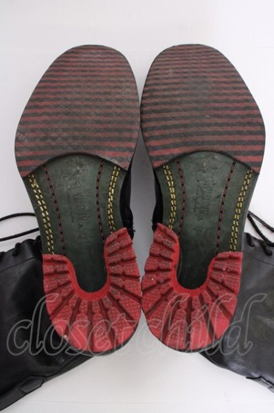 画像4: Hiromu Takahara / レースアップレイヤードブーツ 42（約28） ブラック T-25-07-17-039-Hi-sho-YM-ZT-S008 (4)