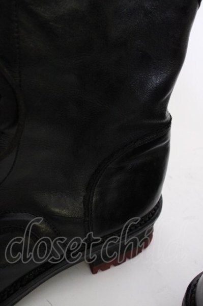 画像8: Hiromu Takahara / レースアップレイヤードブーツ 42（約28） ブラック T-25-07-17-039-Hi-sho-YM-ZT-S008 (8)