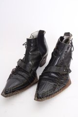 Hiromu Takahara / レースアップレザーシューズ 約27cm ブラック T-25-07-17-040-Hi-sho-YM-ZT