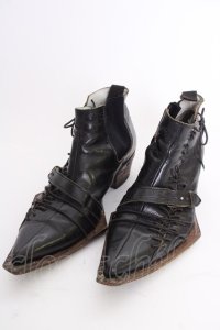 Hiromu Takahara / レースアップレザーシューズ 約27cm ブラック T-25-07-17-040-Hi-sho-YM-ZT