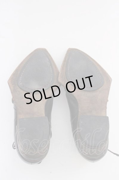 画像4: Hiromu Takahara / レースアップレザーシューズ 約27cm ブラック T-25-07-17-040-Hi-sho-YM-ZT-S008 (4)