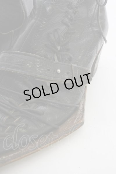 画像6: Hiromu Takahara / レースアップレザーシューズ 約27cm ブラック T-25-07-17-040-Hi-sho-YM-ZT-S008 (6)