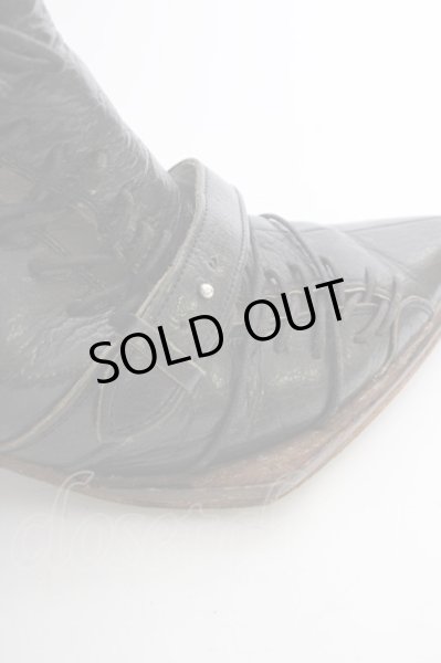 画像9: Hiromu Takahara / レースアップレザーシューズ 約27cm ブラック T-25-07-17-040-Hi-sho-YM-ZT-S008 (9)