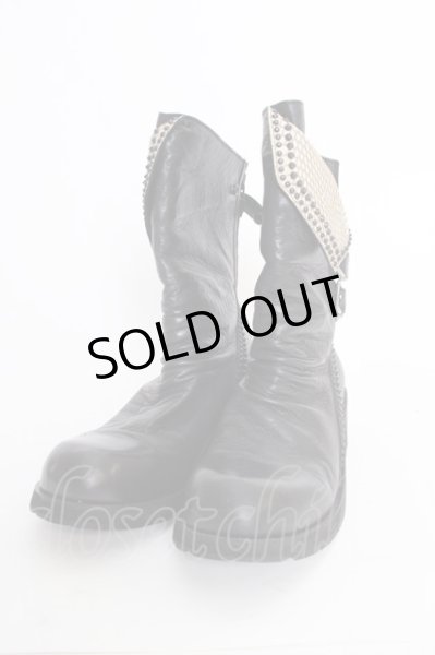 画像1: KMRii / Crush Jet Boots-10 ブーツ 約28cm ブラックｘホワイト T-25-07-17-042-KM-sho-YM-ZT-S008 (1)