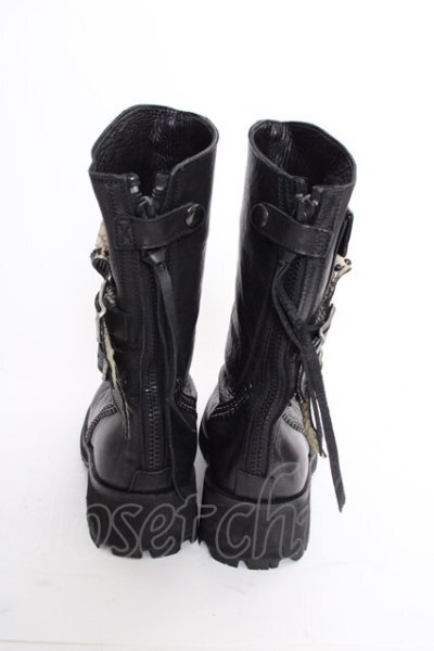 画像2: KMRii / Crush Jet Boots-10 ブーツ 約28cm ブラックｘホワイト T-25-07-17-042-KM-sho-YM-ZT