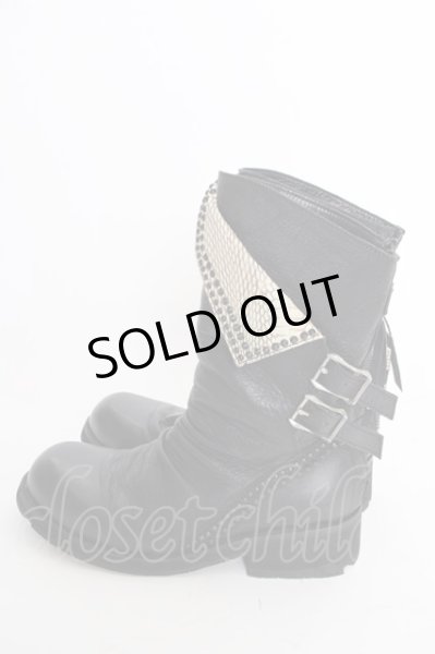 画像3: KMRii / Crush Jet Boots-10 ブーツ 約28cm ブラックｘホワイト T-25-07-17-042-KM-sho-YM-ZT-S008 (3)
