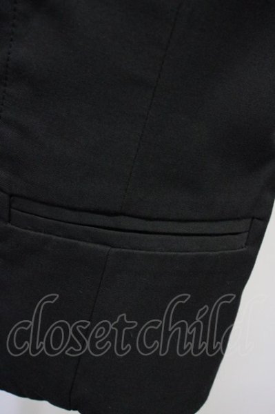 画像5: NO ID. / レザーフロントレイヤーベスト 1 ブラック T-25-07-17-004-NO-to-YM-ZT239 (5)