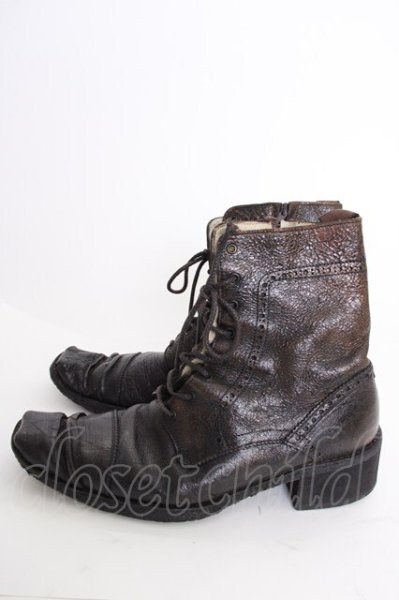 画像3: Hiromu Takahara / パンチングコーティングブーツ 41（約26.5） ダークブラウン T-25-07-17-043-Hi-sho-YM-ZT-S008 (3)