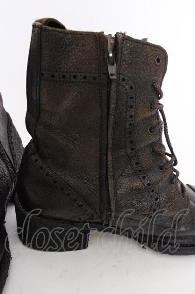 画像5: Hiromu Takahara / パンチングコーティングブーツ 41（約26.5） ダークブラウン T-25-07-17-043-Hi-sho-YM-ZT-S008 (5)