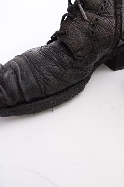 画像6: Hiromu Takahara / パンチングコーティングブーツ 41（約26.5） ダークブラウン T-25-07-17-043-Hi-sho-YM-ZT-S008 (6)