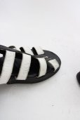 画像6: CIVARIZE / レザーグラディエーターサンダル 42（約27.5cm） ブラックｘホワイト T-25-07-17-045-CI-sho-YM-ZT