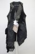 画像1: TT(Shohei Takamiya） / DIRT AND NOBLE ロングベスト F ブラック T-25-07-17-005-TT-ja-YM-ZT-ML036 (1)
