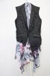 画像1: CIVARIZE / ナポレオン変形ベスト+ノースリーブシフォンロングガウン 44 ブラックｘブルー T-25-07-17-006-CI-to-YM-ZT (1)