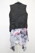 画像2: CIVARIZE / ナポレオン変形ベスト+ノースリーブシフォンロングガウン 44 ブラックｘブルー T-25-07-17-006-CI-to-YM-ZT (2)