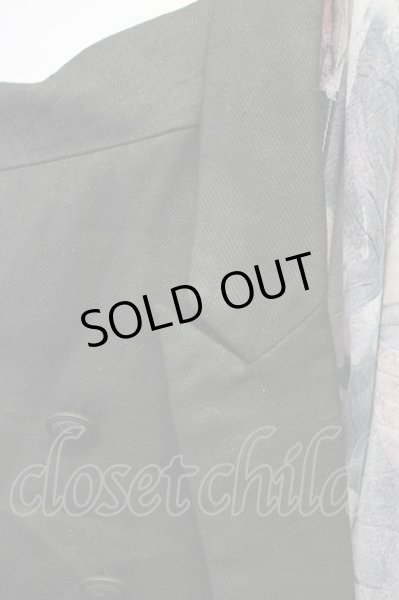 画像8: CIVARIZE / ナポレオン変形ベスト+ノースリーブシフォンロングガウン 44 ブラックｘブルー T-25-07-17-006-CI-to-YM-ZT (8)