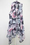 画像10: CIVARIZE / ナポレオン変形ベスト+ノースリーブシフォンロングガウン 44 ブラックｘブルー T-25-07-17-006-CI-to-YM-ZT