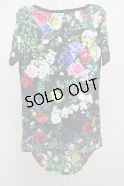 画像2: CIVARIZE / フラワースカルTEE&総柄タンク2Pセット 44 ブラックｘマルチ T-25-07-17-009-CI-to-YM-ZT239 (2)