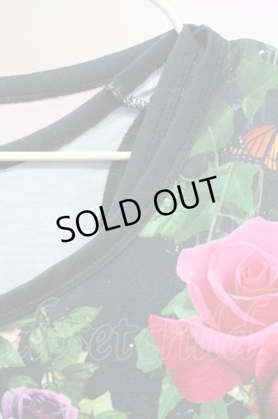 画像3: CIVARIZE / フラワースカルTEE&総柄タンク2Pセット 44 ブラックｘマルチ T-25-07-17-009-CI-to-YM-ZT239 (3)