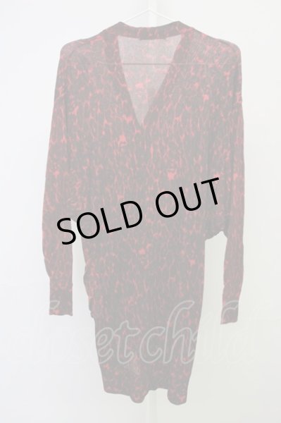 画像2: HYSTERIC GLAMOUR / レオパードドルマンカーディガン F レッド T-25-07-17-012-HY-to-YM-ZT239 (2)