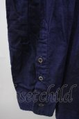 画像5: GOSTAR DE FUGA / ムラ染め加工コットンリネンシャツ 44 ネイビー T-25-07-25-015-GO-sh-YM-ZT