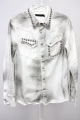 画像1: FUGA / （渋谷店限定）LIMITED DENIM SHIRT デニムシャツ 44 ホワイト T-25-07-25-016-FU-sh-YM-ZT (1)