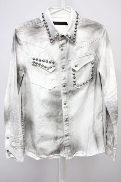 画像1: FUGA / （渋谷店限定）LIMITED DENIM SHIRT デニムシャツ 44 ホワイト T-25-07-25-016-FU-sh-YM-ZT