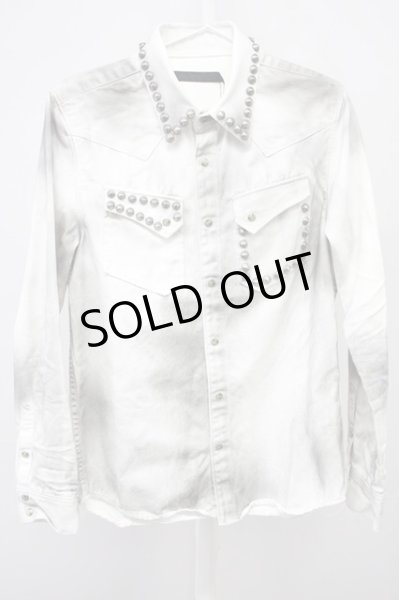 画像1: FUGA / (渋谷店限定)LIMITED DENIM SHIRT デニムシャツ 44 ホワイト T-25-07-25-016-FU-sh-YM-ZT (1)