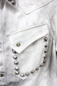画像4: FUGA / （渋谷店限定）LIMITED DENIM SHIRT デニムシャツ 44 ホワイト T-25-07-25-016-FU-sh-YM-ZT