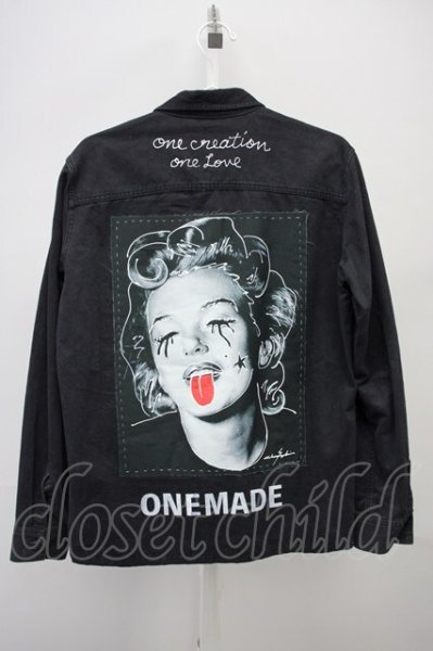 画像2: ONEMADE / リメイクミリタリーシャツ 46 ブラック T-25-07-25-018-0-sh-YM-ZT073 (2)