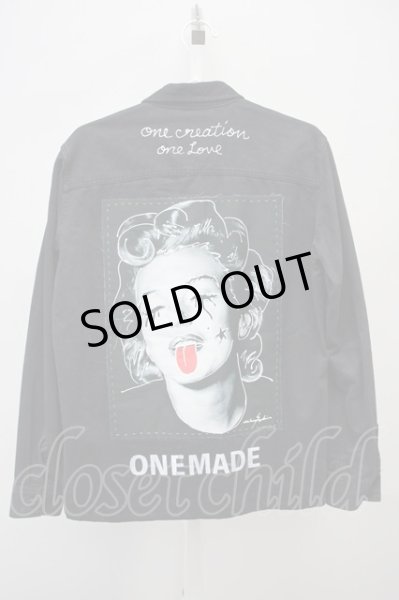 画像2: ONEMADE / リメイクミリタリーシャツ 46 ブラック T-25-07-25-018-0-sh-YM-ZT073 (2)