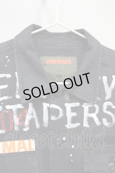 画像3: ONEMADE / リメイクミリタリーシャツ 46 ブラック T-25-07-25-018-0-sh-YM-ZT073 (3)