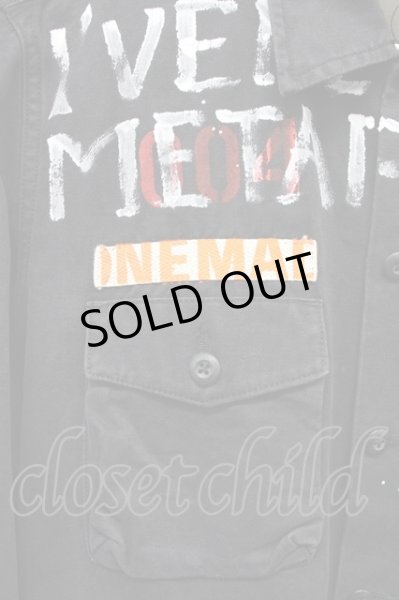 画像5: ONEMADE / リメイクミリタリーシャツ 46 ブラック T-25-07-25-018-0-sh-YM-ZT073 (5)