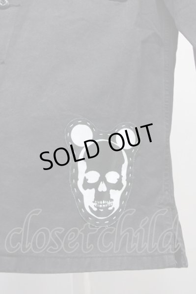 画像6: ONEMADE / リメイクミリタリーシャツ 46 ブラック T-25-07-25-018-0-sh-YM-ZT073 (6)