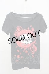 CIVARIZE / リップロングTシャツ 44 ブラック T-25-07-25-003-CI-ts-YM-ZT