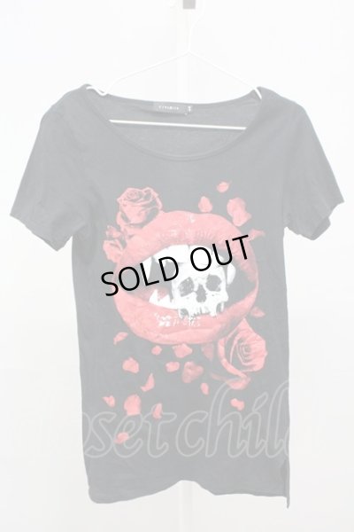 画像1: CIVARIZE / リップロングTシャツ 44 ブラック T-25-07-25-003-CI-ts-YM-ZT