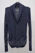 GOSTAR DE FUGA / Mariage コーティングヤーンカーディガン 46 ネイビー T-25-07-25-019-GO-to-YM-ZT